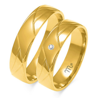 Obrączki ślubne z diamentami nr ZO A-144