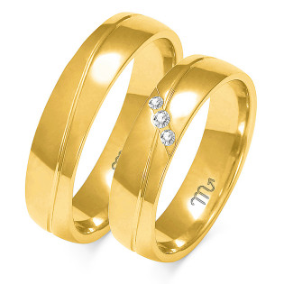 Obrączki ślubne z diamentami nr ZO A-148