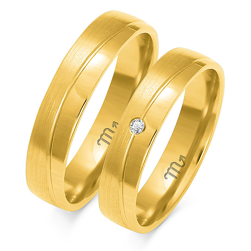 Obrączki ślubne z diamentami nr ZO A-151