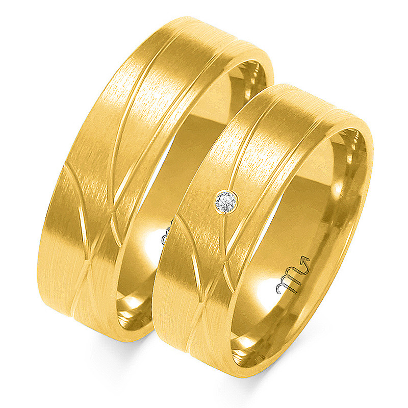 Obrączki ślubne z diamentami nr ZO A-134