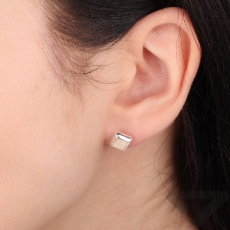 Kolczyki srebrne z Kamieniem Księżycowym