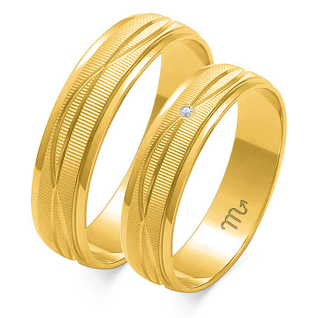 Obrączki ślubne z diamentami nr ZO O-116