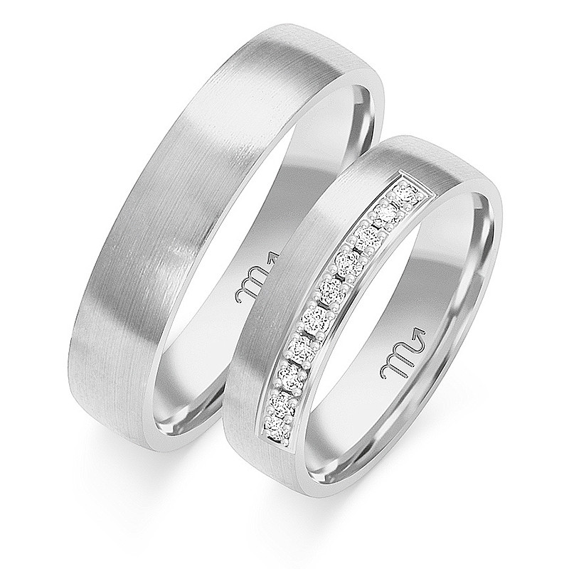 Obrączki ślubne z diamentami ZO O-50 próba 585