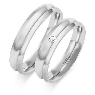 Obrączki ślubne z diamentami ZO O-65 próba 585