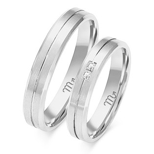 Obrączki ślubne z diamentami ZO O-85 próba 585