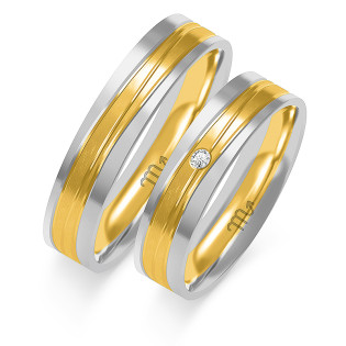 Obrączki ślubne ZO OE-303 próba 585