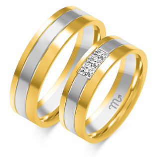 Obrączki ślubne ZO OE-343 próba 585