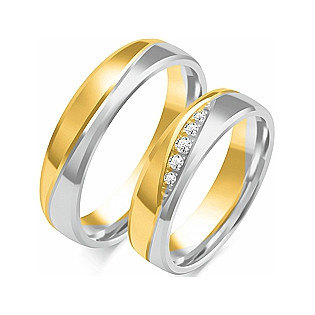 Obrączki ślubne ZO OE-373 próba 585