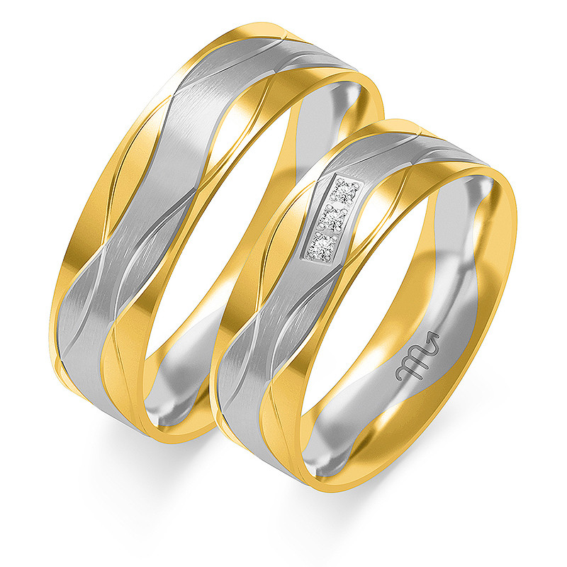 Obrączki ślubne ZO B-218 próba 585