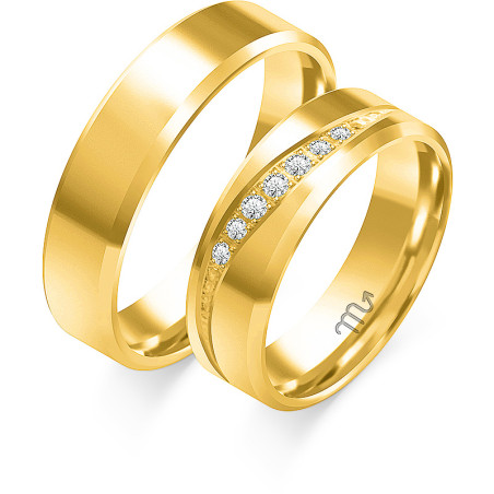 Obrączki ślubne ZO C-104 próba 585