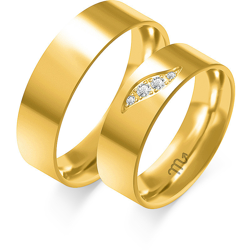 Obrączki ślubne ZO C-113 próba 585