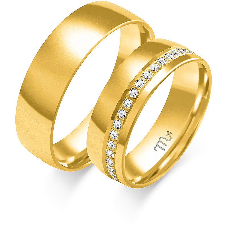 Obrączki ślubne ZO C-121 próba 585