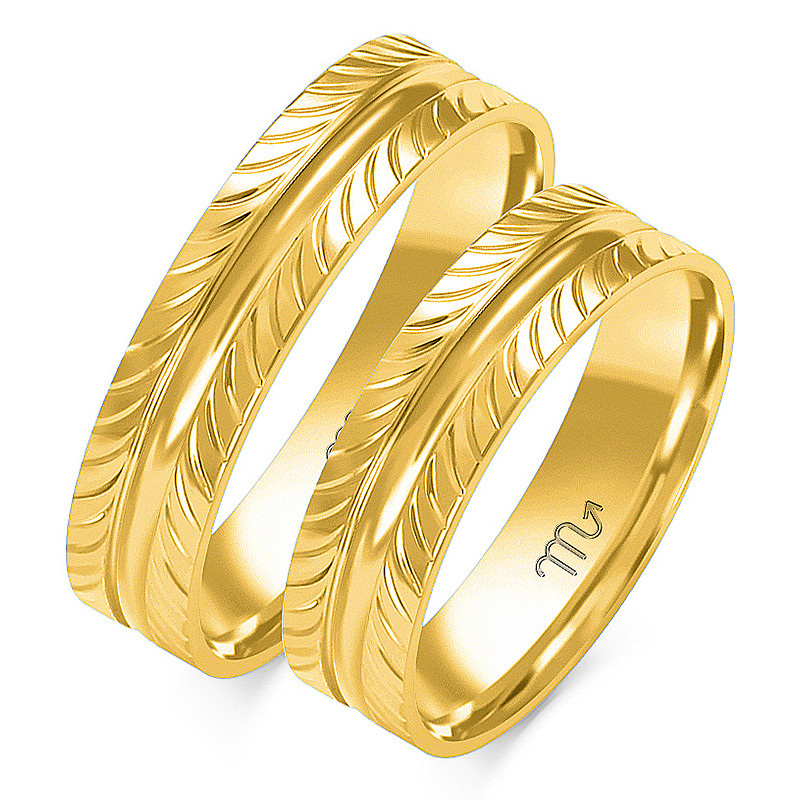 Obrączki ślubne ZO O-10 próba 585