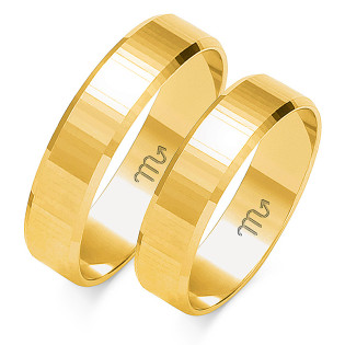 Obrączki ślubne ZO O-102 próba 585