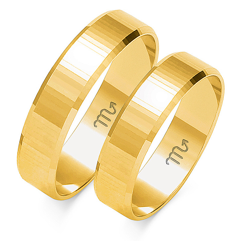 Obrączki ślubne ZO O-102 próba 585