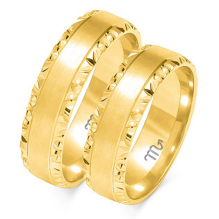 Obrączki ślubne ZO O-106 próba 585