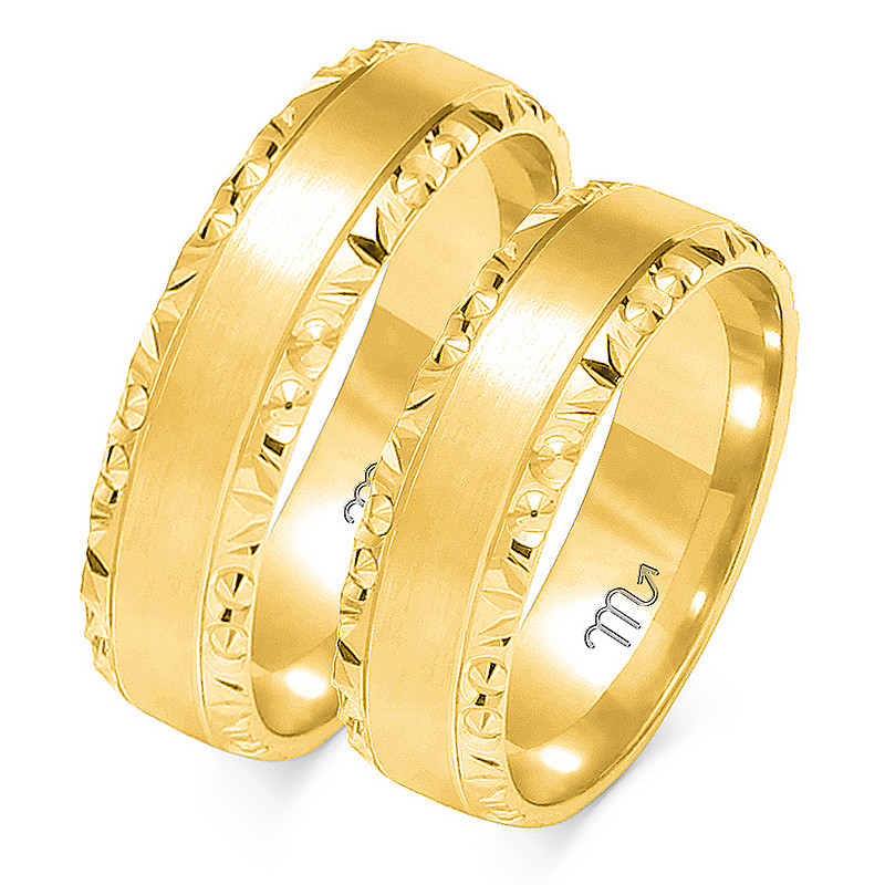 Obrączki ślubne ZO O-106 próba 585