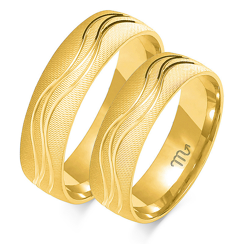 Obrączki ślubne ZO O-111 próba 585