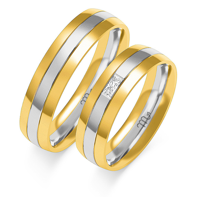 Obrączki ślubne ZO OE-66 próba 585