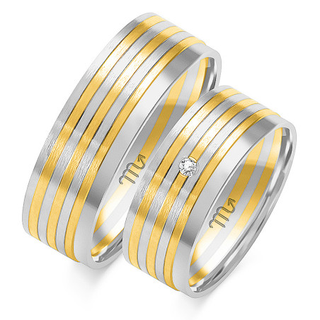 Obrączki ślubne ZO OE-68 próba 585