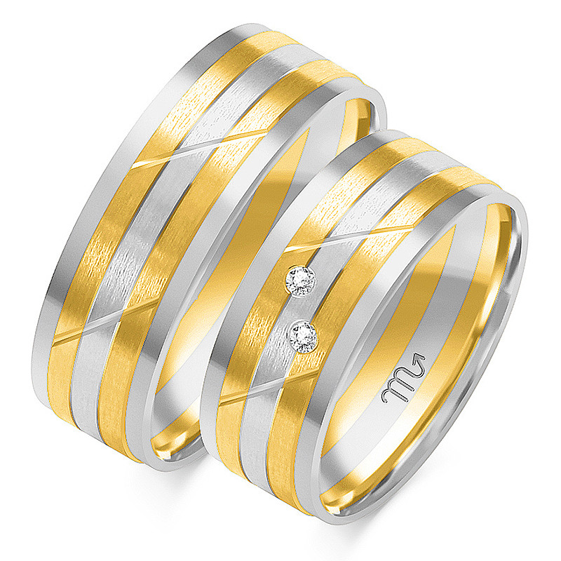 Obrączki ślubne ZO OE-77 próba 585