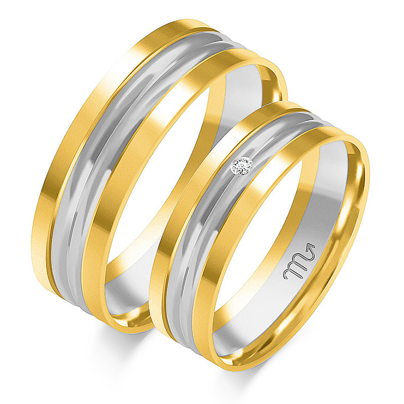 Obrączki ślubne ZO OE-8 próba 585