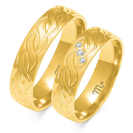 Obrączki ślubne ZO O-181 próba 585