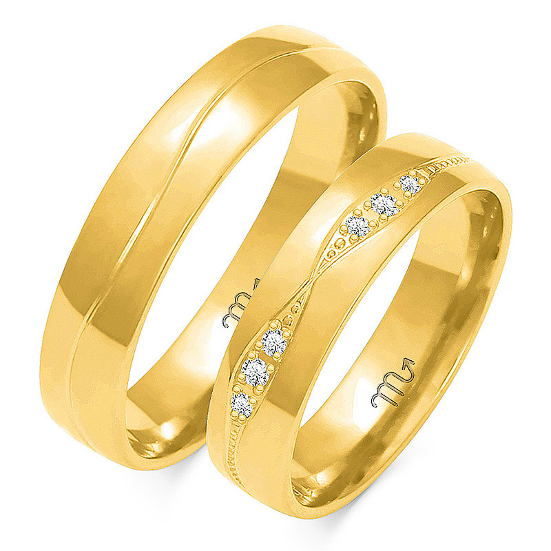 Obrączki ślubne ZO O-197 próba 585