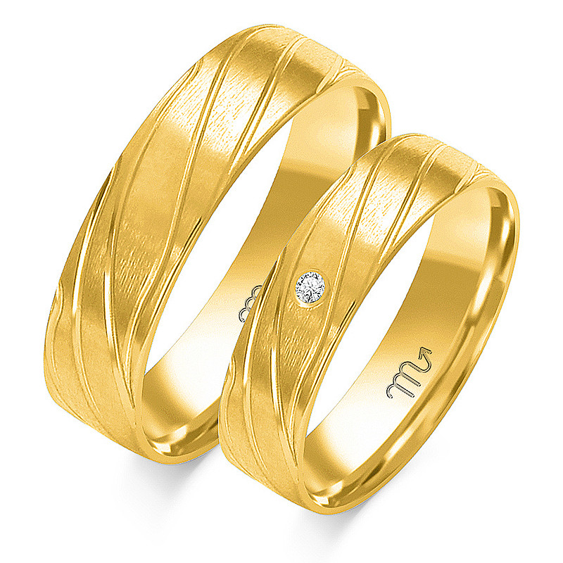 Obrączki ślubne ZO O-199 próba 585