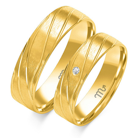 Obrączki ślubne ZO O-199 próba 585