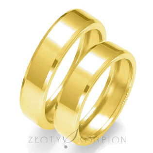 Obrączki ślubne ZO O-1W próba 585