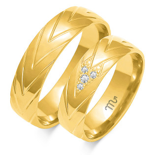 Obrączki ślubne ZO O-200 próba 585