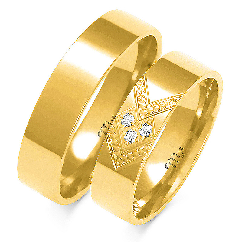 Obrączki ślubne ZO O-209 próba 585