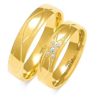 Obrączki ślubne ZO O-210 próba 585