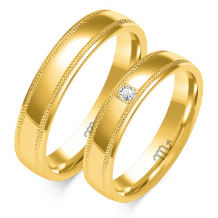 Obrączki ślubne ZO O-219 próba 585