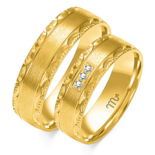 Obrączki ślubne ZO O-234 próba 585