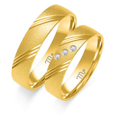 Obrączki ślubne ZO O-296 próba 585