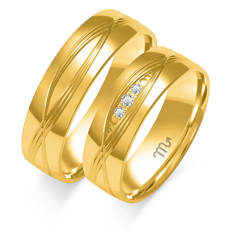 Obrączki ślubne ZO O-297 próba 585