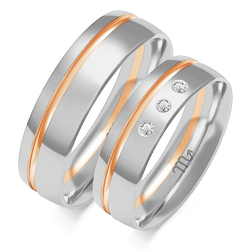 Obrączki ślubne ZO OE-82 próba 585