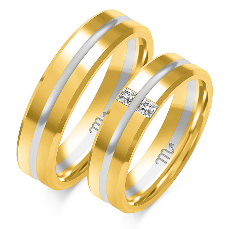 Obrączki ślubne ZO OE-9 próba 585