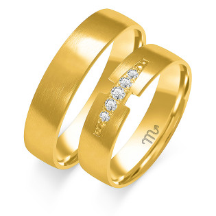 Obrączki ślubne ZO O-307 próba 585