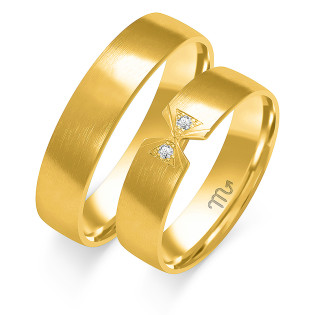 Obrączki ślubne ZO O-309 próba 585