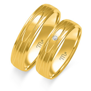 Obrączki ślubne ZO O-312 próba 585