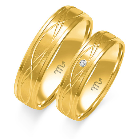 Obrączki ślubne ZO O-314 próba 585