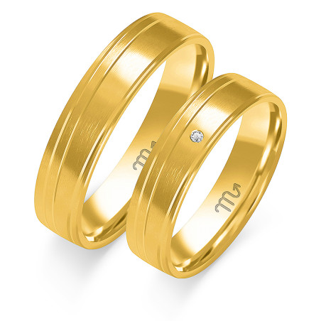 Obrączki ślubne ZO O-315 próba 585