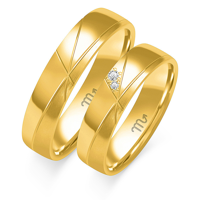 Obrączki ślubne ZO O-316 próba 585