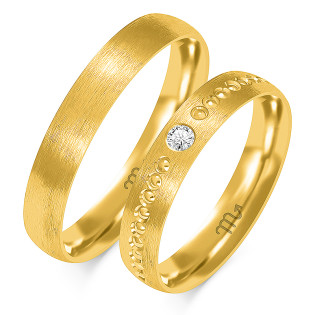 Obrączki ślubne ZO O-318 próba 585