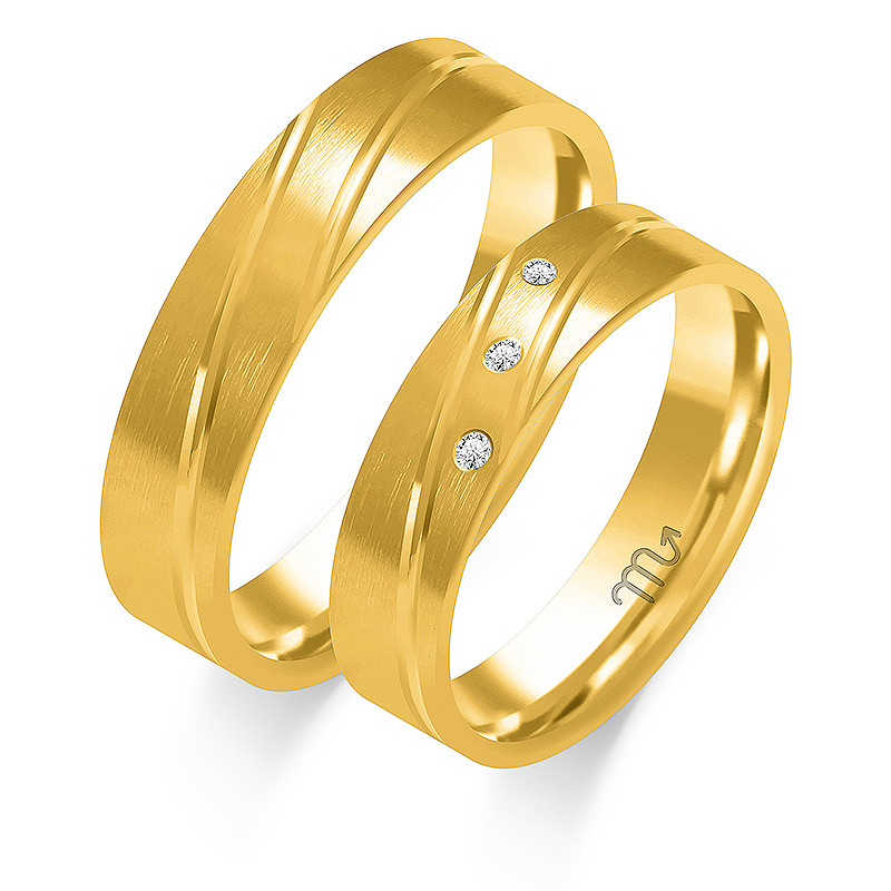 Obrączki ślubne ZO O-320 próba 585