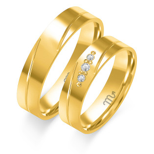 Obrączki ślubne ZO O-323 próba 585