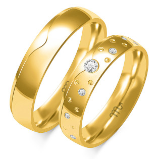 Obrączki ślubne ZO O-327 próba 585